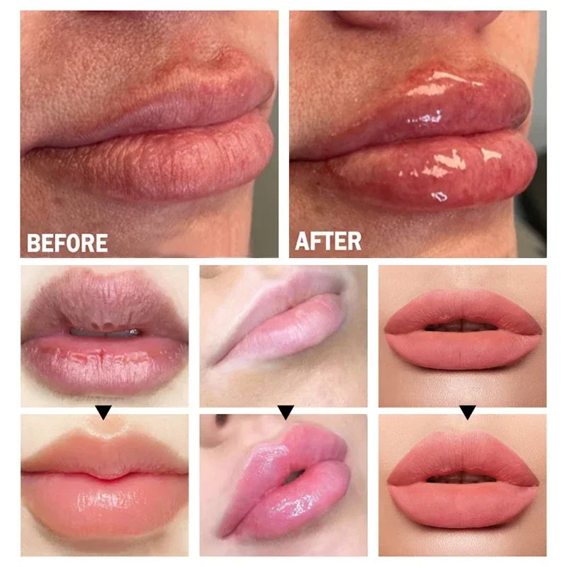 Óleo labial instantâneo para dar volume, hidratar e reparar.