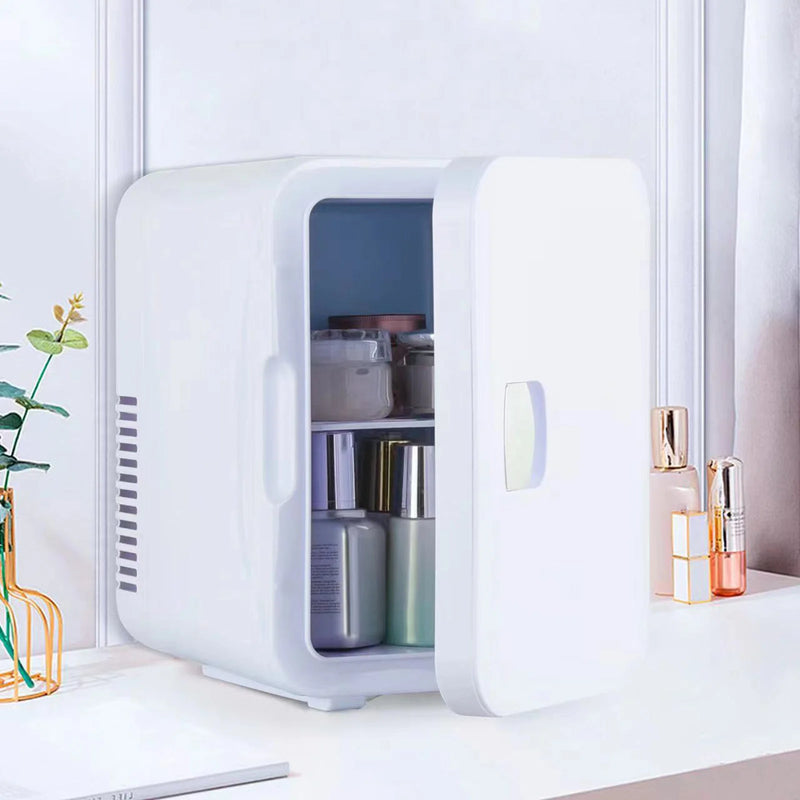 Portátil Mini Refrigerador, Refrigerador Elétrico Pequeno, Para Maquiagem Skincare , 6L